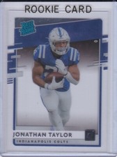 JONATHAN TAYLOR ROOKIE CARD Indianapolis Colts 2020 Donruss CLEARLY RATED $$ RC!