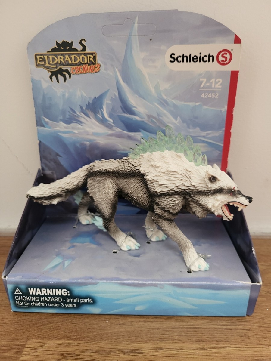Schleich Eldrador Creatures 42452 Figure Snow Ice Wolf Boxed New