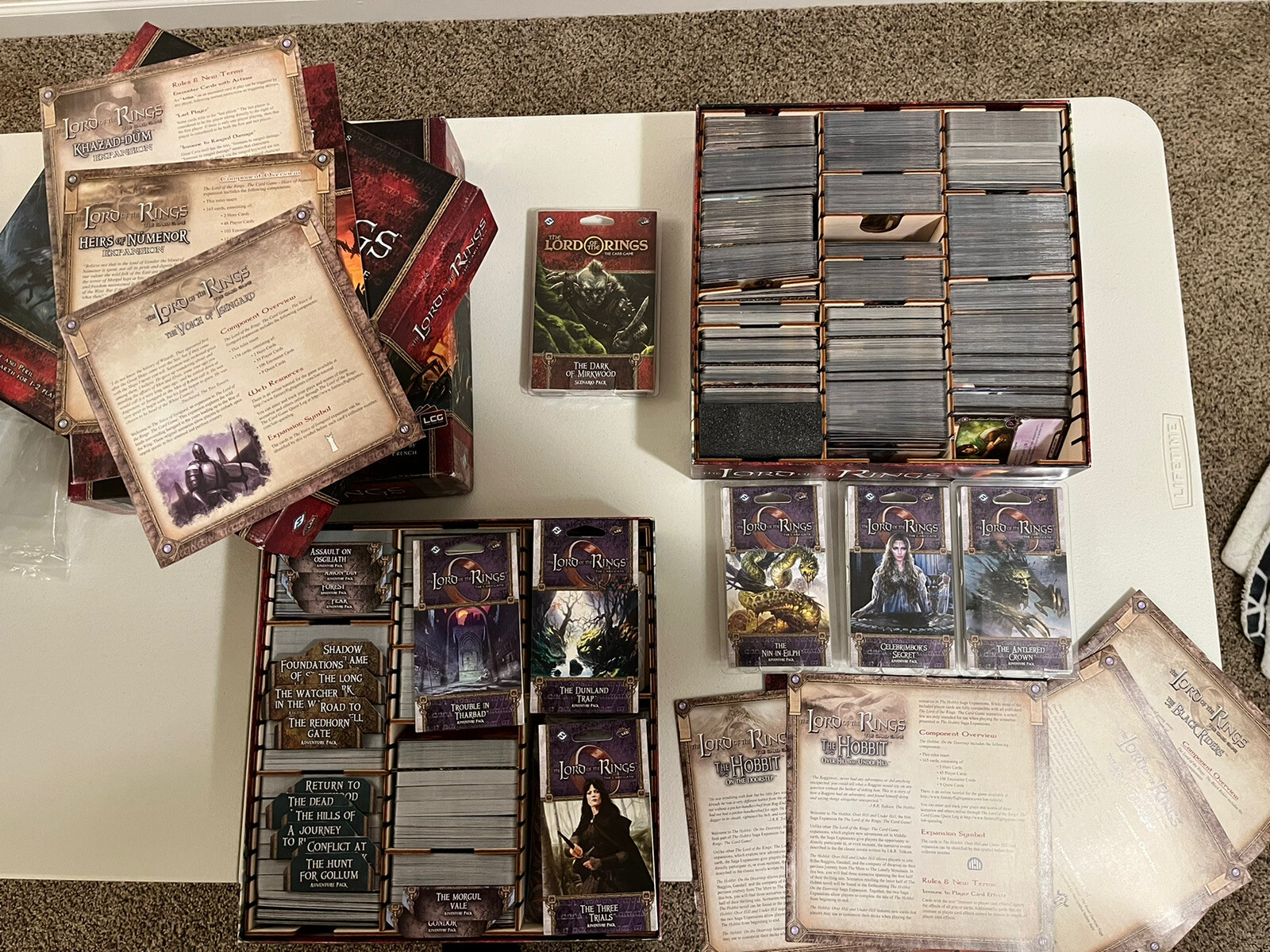 The Lord of the Rings Card Game LCG Cycle 14 & 2 Hobbit + 2 Fellowship