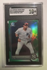 📈 2022 Bowman Jasson Dominguez BCP-98 Green /99 SGC 10 MLB.com #39 Prospect RC
