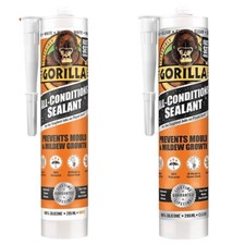 GORILLA SEALANT SILICONE ALL-CONDITIONS WHITE OR CLEAR 295ML