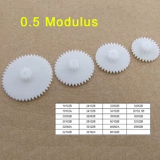 Plastic Toothed Wheels Worm Crown Gears Module 0.5 Toy Robot Parts 23 kinds