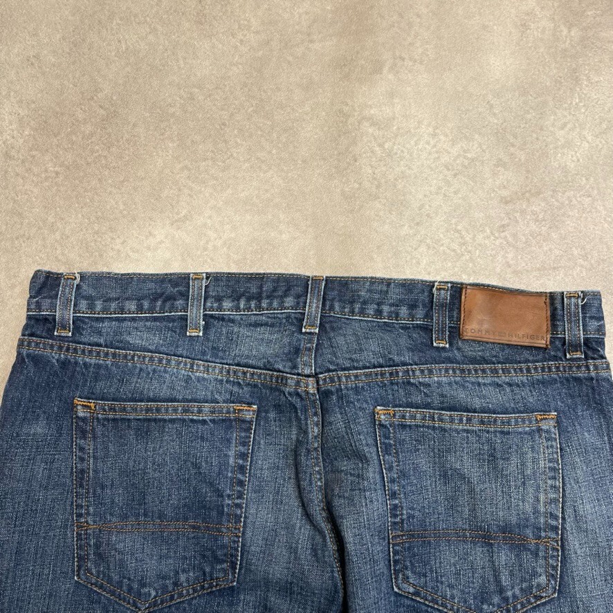 Tommy Hilfiger Denim Jeans Mens 38" Regular Straight Fit Trousers, Blue image 4