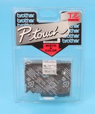 New Brother 18mm Black on White 3/4"x26FT Laminated Tape TZe345 TZ241 P-Touch
