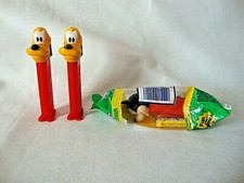 Set of Three Disney Pez Dispenser's-2 Pluto and 1 Mickey Mouse in Package