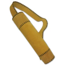 LONGBOW/HORSE BOW/RECURVE/COMPOUND BOW LEATHER SHOULDER BAG BACK ARROW QUIVER