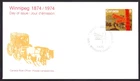 🍁Canada  #633    "WINNIPEG CENTENNIAL"     Brand New  1974 First Day Cover