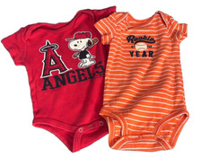 Anaheim Angels Baby Pajama Lot for Playoffs World Series Luck (2002 World Champs