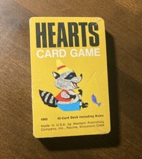 Vintage Whitman Hearts Card Game 45 Card Deck Complete With Rules Sealed Promo