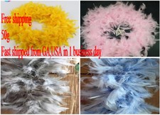 Chandelle Feather Boa Trim 50g 6 feet Long 72 Inches Party Scarf 2 Yards