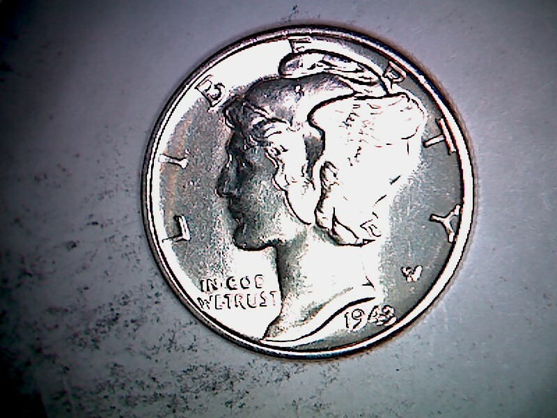 1943 P Mercury Dime Brilliant Uncirculated 90% Silver Coin Gem BU FSB C86.