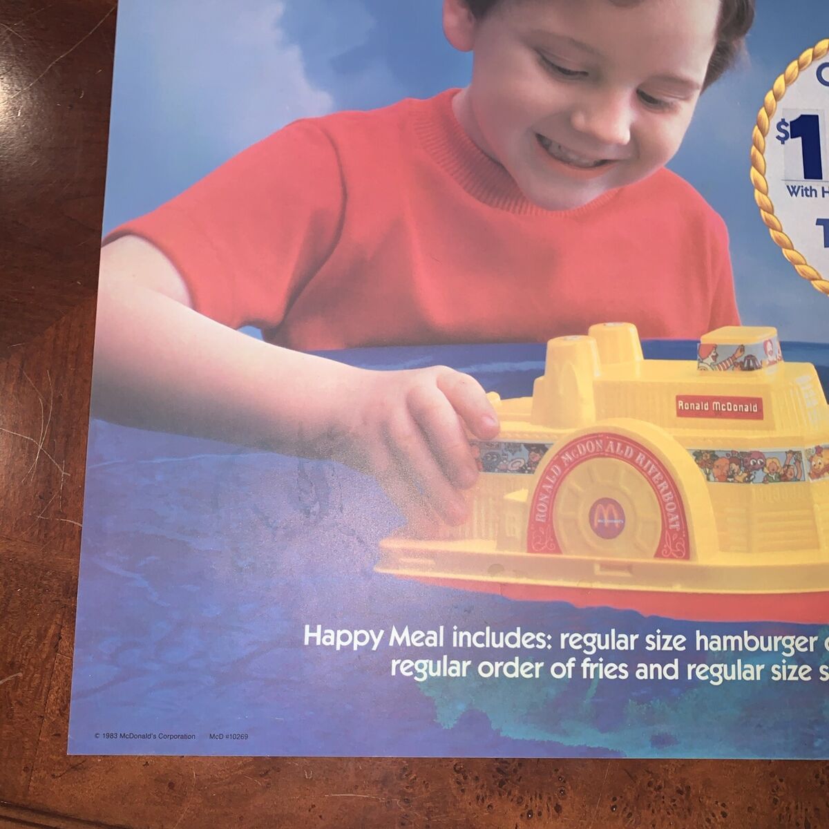 VINTAGE 1983 MCDONALD'S Ship Shape Happy Meal TRANSLITE VINTAGE 1983 MCDONALD'S Ship Shape Happy Meal TRANSLITE