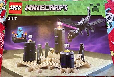 LEGO Minecraft #21117 The Ender Dragon 100% Complete w/Manual Minifigs &  Box