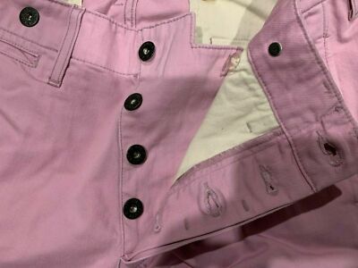Levi's Vintage Clothing LVC 1920s Chino Trouser Mauve Pink Size 28