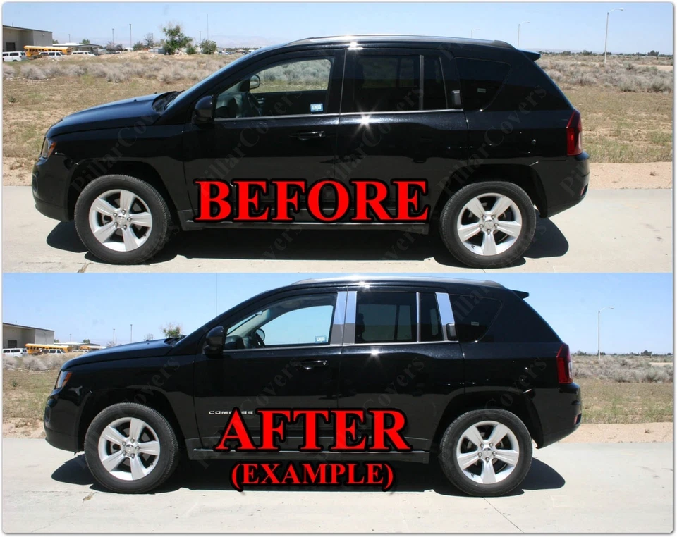 Хромированные стойки стойки для Buick Le Sabre (4dr) 00-05 комплект отделки дверей 6 шт - Изображение 3 из 4