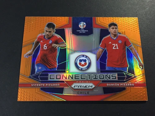 2024 Panini Prizm Copa Vicente Damian Pizarro RC Orange 9/25 Connections Chile