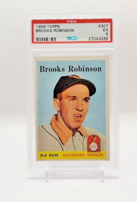 1958 Topps #307 Brooks Robinson *** PSA EX 5*** Baltimore Orioles 2nd Year HOF