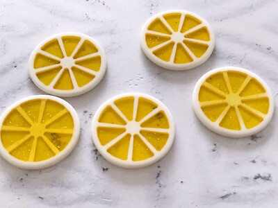 Zitrone Zitrus Scheibe Obst Charm X 5 Basteln Schleim