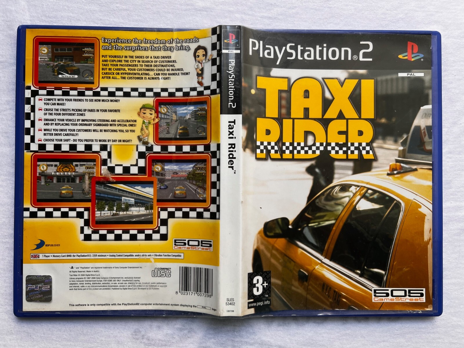 Taxi Rider PAL UK Sony Playstation 2 PS2 English