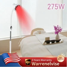 Infrared Red Heat Light 275W IR Therapy Bulb Lamp Muscle Pain Relief Floor Stand