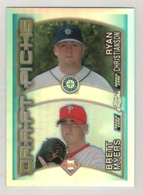 2000 Topps Chrome Refractor #213 Brett Myers Phillies Ryan Christianson Mariners