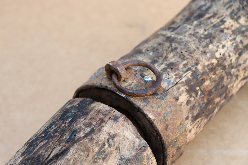 Wagon Jack Wood Jack-Lift Horse Wagon Wheel Trailer Antique Device Rare 1800s. - Image 4 of 4