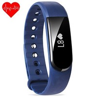 Blue Fitness Tracker , Fiteen Activity Tracker Watch With Heart Rate Monitor,sma Blue Fitness Tracker , Fiteen Activity Tracker Watch With Heart Rate Monitor,sma