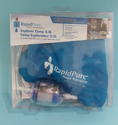 RAPIDPURE WATER PURIFICATION SYSTEM EXPLORER CAMP 2.2L + EXTRA FILTER - CAMPING