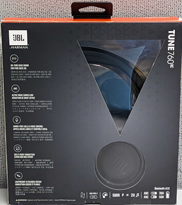 JBL Tune 760NC Wireless Noise Cancelling Over-Ear Headphones