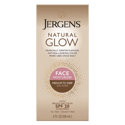 Jergens Natural Glow SPF 20 Daily Face Moisturizer - 2oz Medium Deep  - 11/26