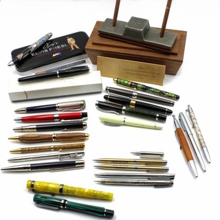 Vintage Pen Desk Set Fountain Commemorative 5” Wooden Pencil Lot of 25 #X1222 2
