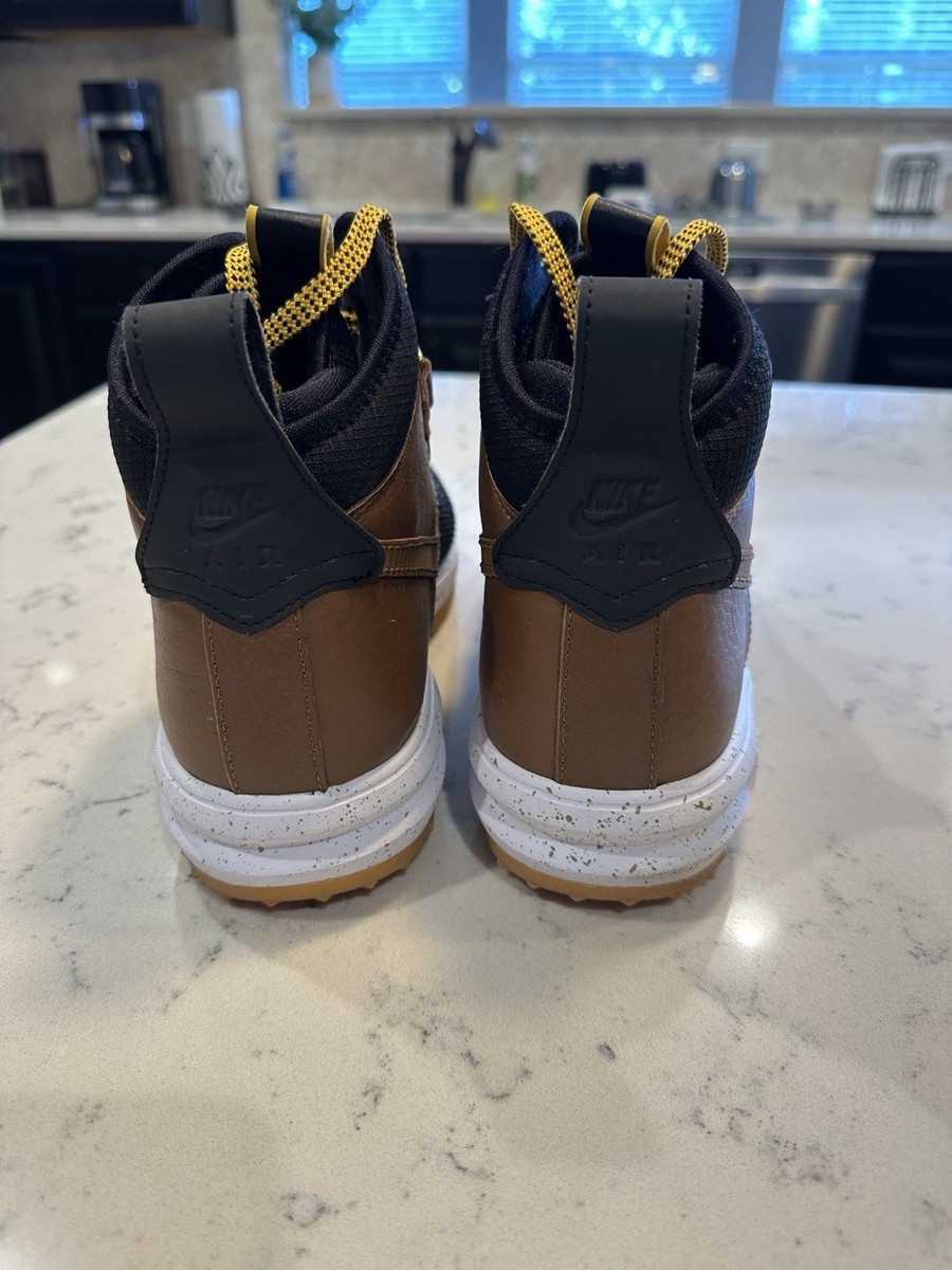 Size 9.5 - Nike Lunar Force 1 SneakerBoot Light British Tan View 4