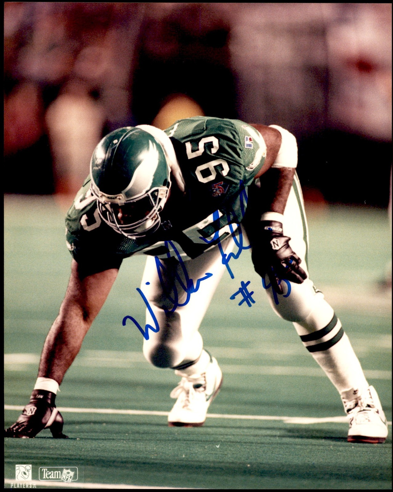 William Fuller Autographed 8x10 Photo Eagles
