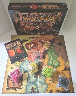 Risk The Lord Of The Rings Board Game 2002 Parker Brothers New Open Box Ages 9+