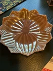 VTG Peach Luster Anchor Hocking Lotus Plate 8.25 Wide Salad Plate