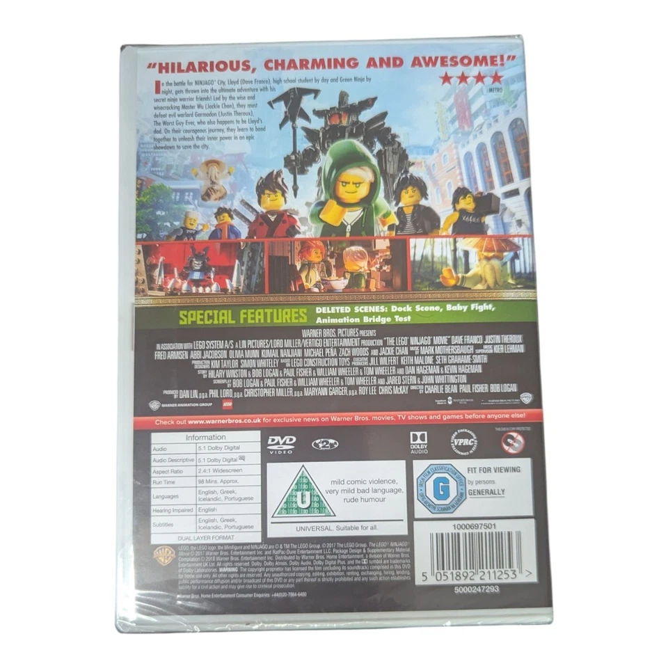 The LEGO Ninjago Movie (DVD, 2018) New & Sealed - Image 2 of 2