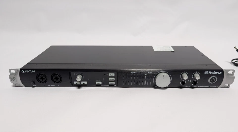 PreSonus Quantum 26x32 Thunderbolt 2 Audio Interface with Thunderbolt 2 Cable - Image 3 of 4