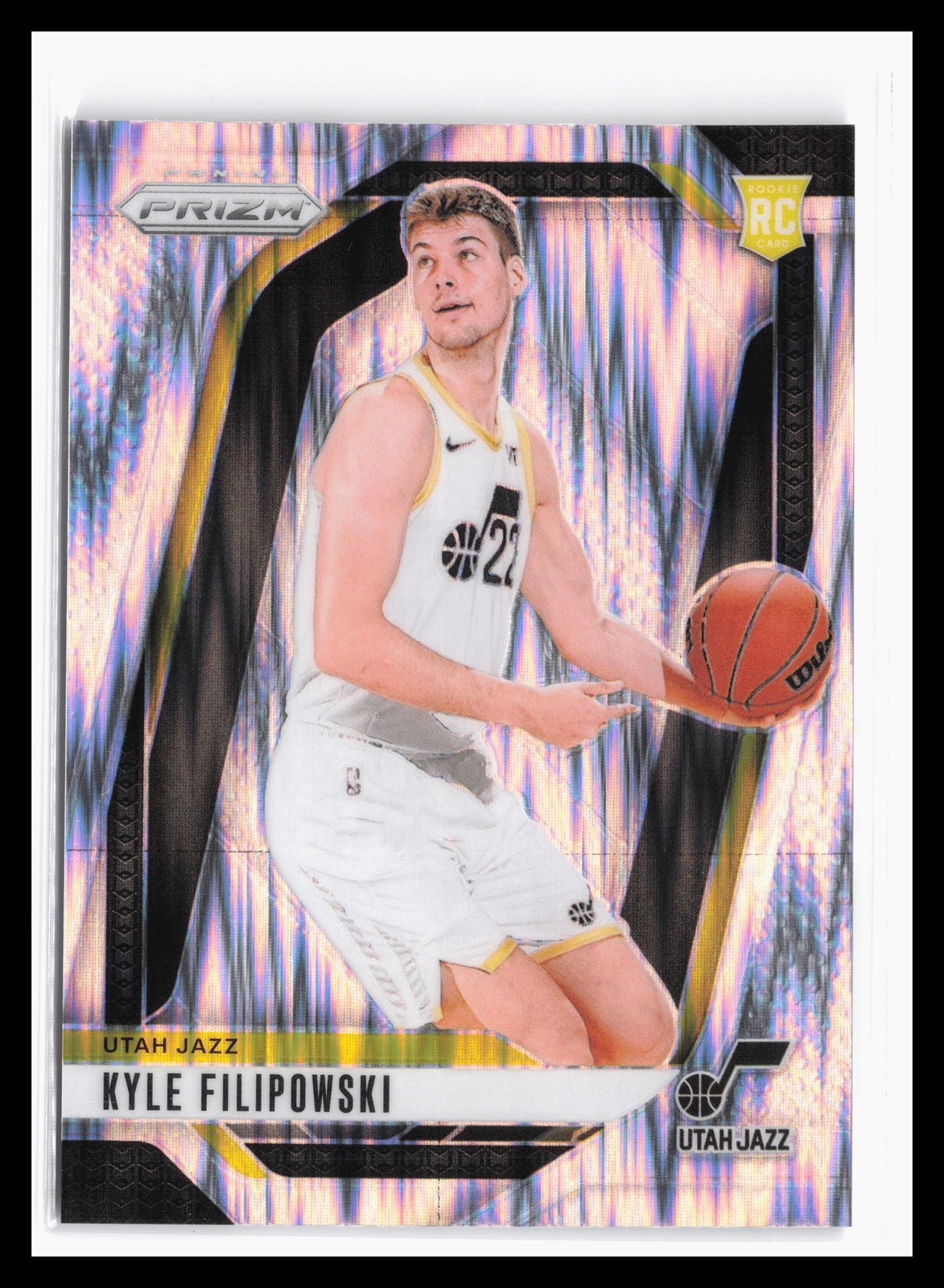 2024-25 Panini Prizm Prizms Skewed #263 Kyle Filipowski #/249 Utah Jazz RC SP QW