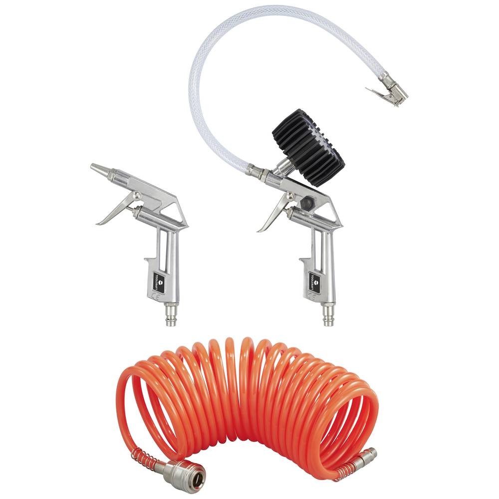 Set d'outils pneumatiques TOOLCRAFT 12 bar en alliage forgé avec coffret rigide
