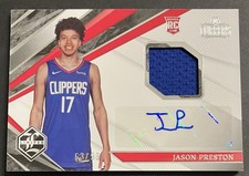 2021 Panini Chronicles Limited Rookie Jersey /99 Jason Preston #LRJ-JPR Auto RC
