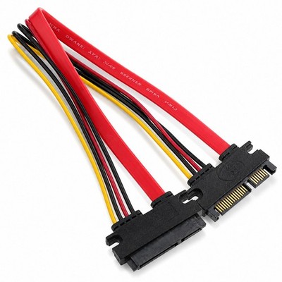 P29 SATA 22Pin (7+15) Verlängerung Kabel Stecker auf Buchse HDD SSD Daten Strom