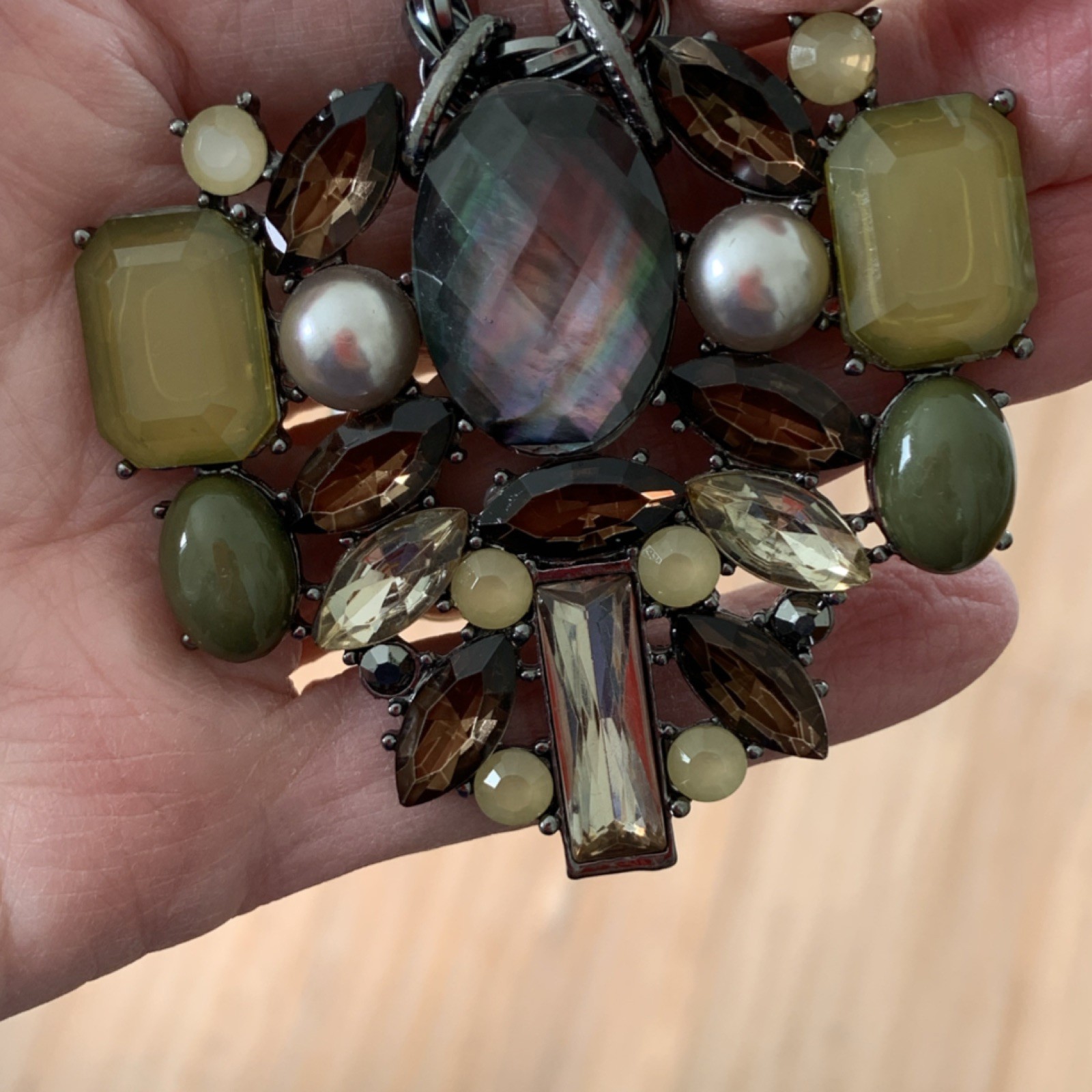 Chicos  Multicolor Pendant Statement Necklace wit… - image 3