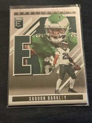 2025 Panini Donruss Elite - Spellbound Saquon Barkley #6 Lavender ''E''