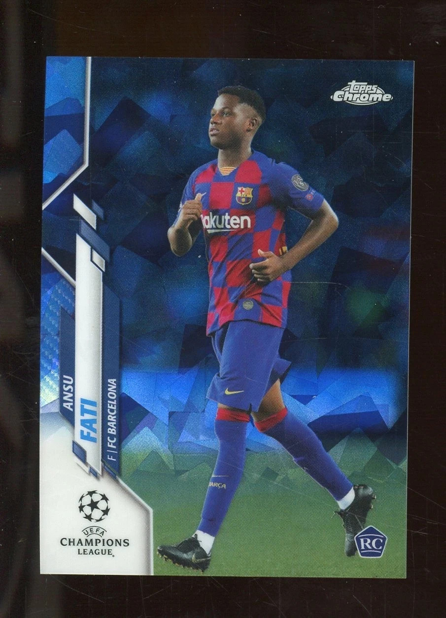 Auction #2 2019-20 Topps Chrome UCL Soccer Sapphire #45 Ansu Fati RC Rookie