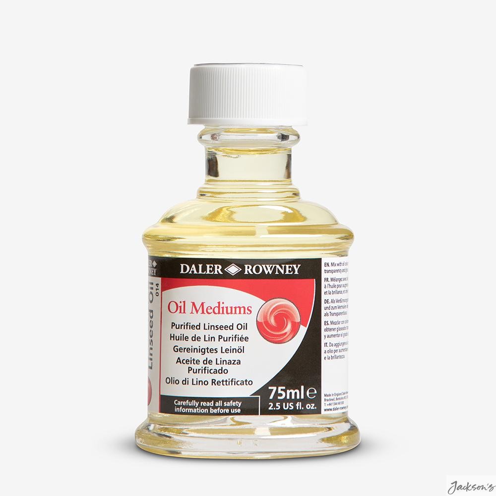 Daler-Rowney Purified Linseed Oil Medium 75ml For Oil Painting