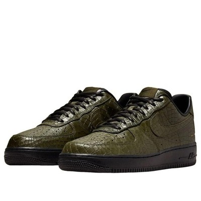 Nike Air Force 1 Low Morse Code Cargo Khaki Croc Men's IQ3370-325 New