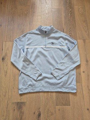 Nike Golf 1/4 Zip Pullover Herren XL hellblau Therma Fit Tour Performance Pulli