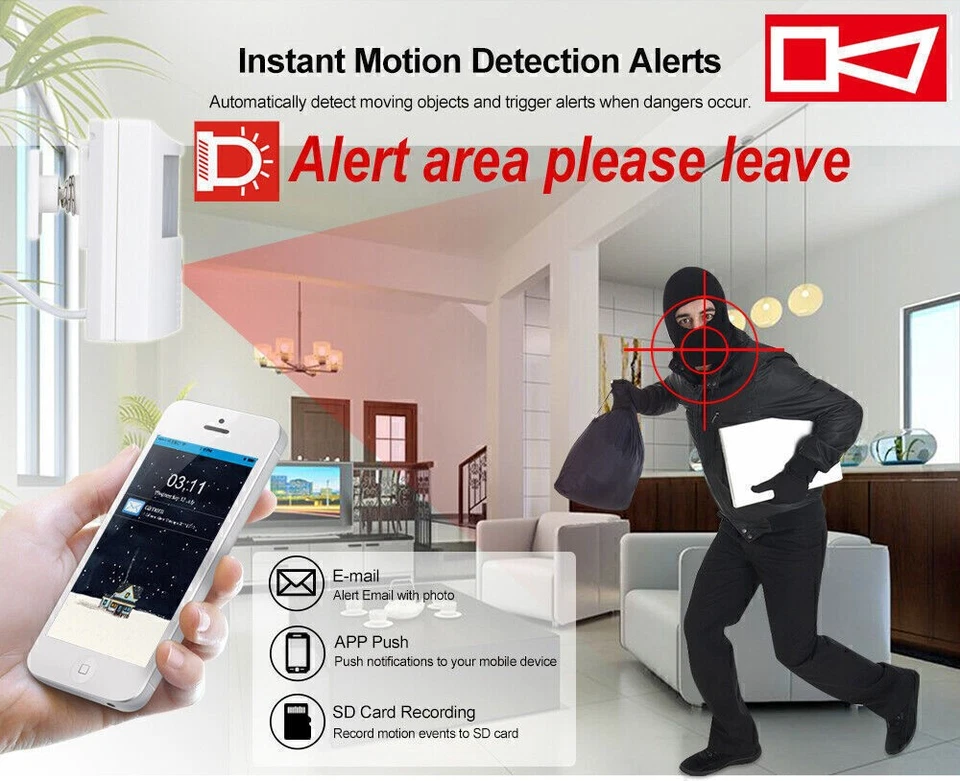 4K 8MP WIFI POE IP Camera 2 way audio 3.7mm Zoom 2.4G WIFI 940NM IR Night Vison - Image 3 of 4