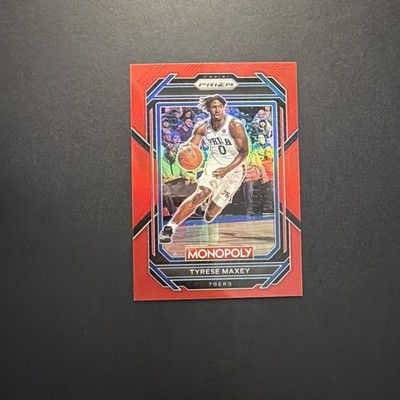 2022-23 Panini Prizm Monopoly - Tyrese Maxey #69 Red Prizm /99