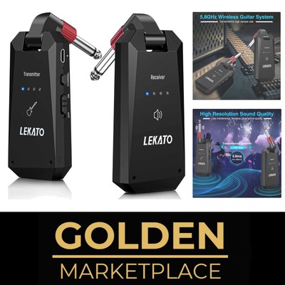Kabelloses Gitarrensystem 58 GHz Bluetooth WLAN Reduktion Kompakt Reise